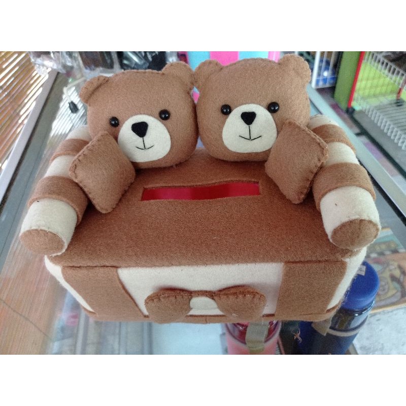 Jual KOTAK TISU FLANEL SOFA LUCU IMUT paket kotak + sarung Shopee