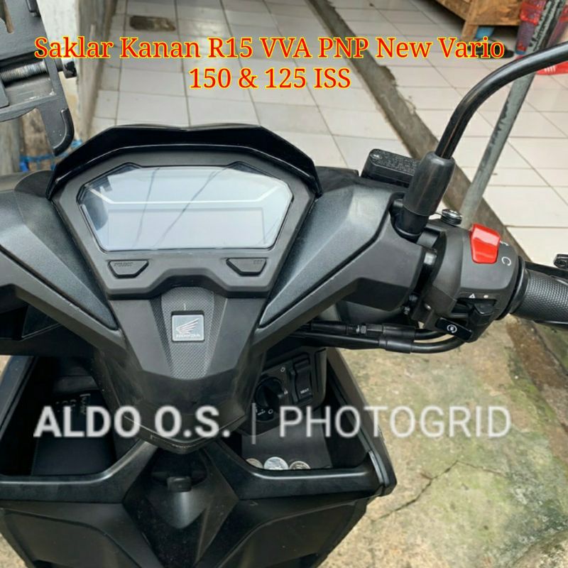 Saklar Hazard Kanan R15 VVA Original Minda PNP All New Vario 150 125 ISS Vario 160