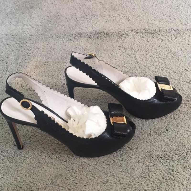 Salvatore Ferragamo Black High Heels