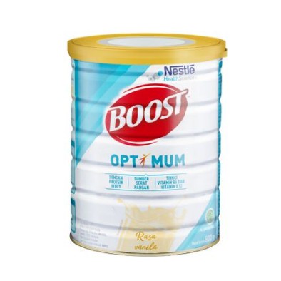 

Boost Optimum Nestle Rasa Vanila 400gr/Susu Nutrisi Dewasa dan Lansia/Kemasan Kaleng