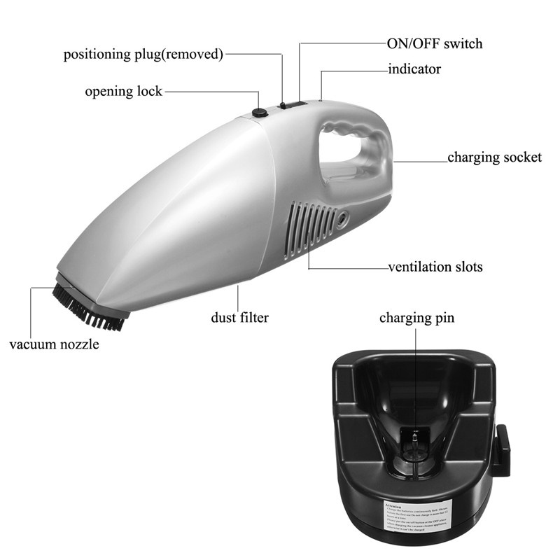 Vacuum Portable Sistem Charge Penyedot Debu Vakum Mobil Daya Hisap Kuat