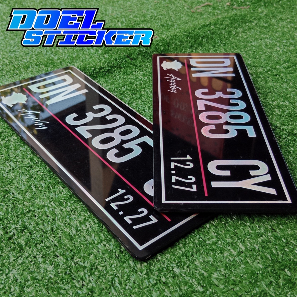 PLAT MOTOR AKRILIK HOLOGRAM KEREN