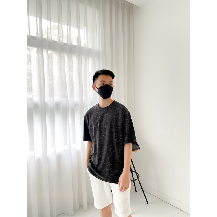 Kadaka MT-0104 Oversized T-Shirt Pria Crewneck Two Tone