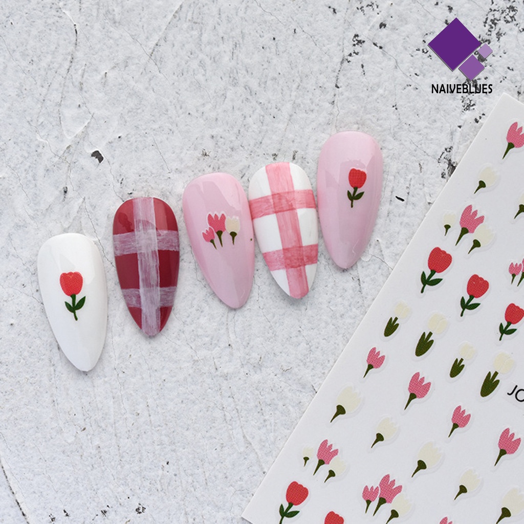 Naiveblue &gt; Stiker Kuku DIY Ringan Untuk Nail Art