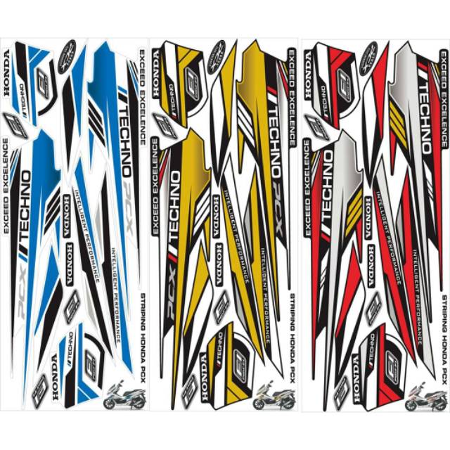 Striping pcx sticker pcx lis pcx 150 grafis simple