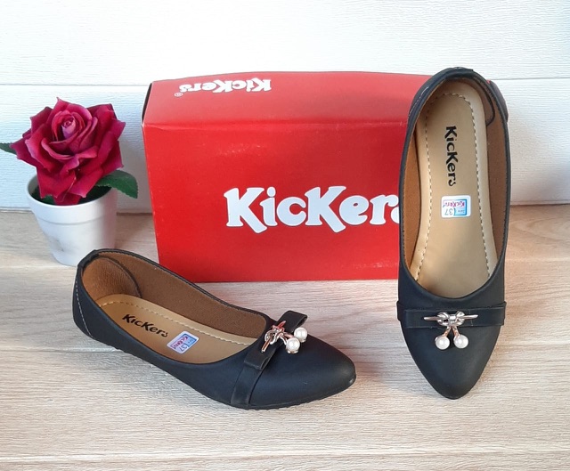 Sepatu kickers wanita flatshoes kode evelin