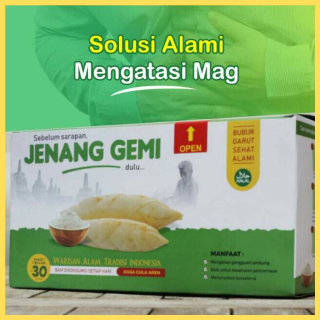 Original Jenang Gemi Obat Herbal Atasi Maag dan Asam Lambung Kemasan Besar