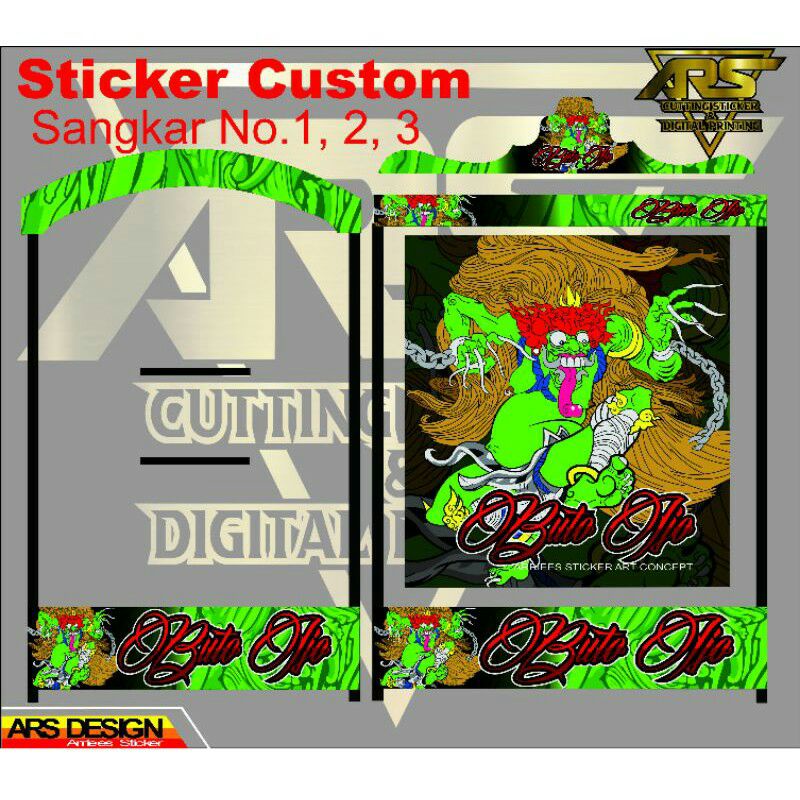 kandang ebordoriginal radja decal sticker