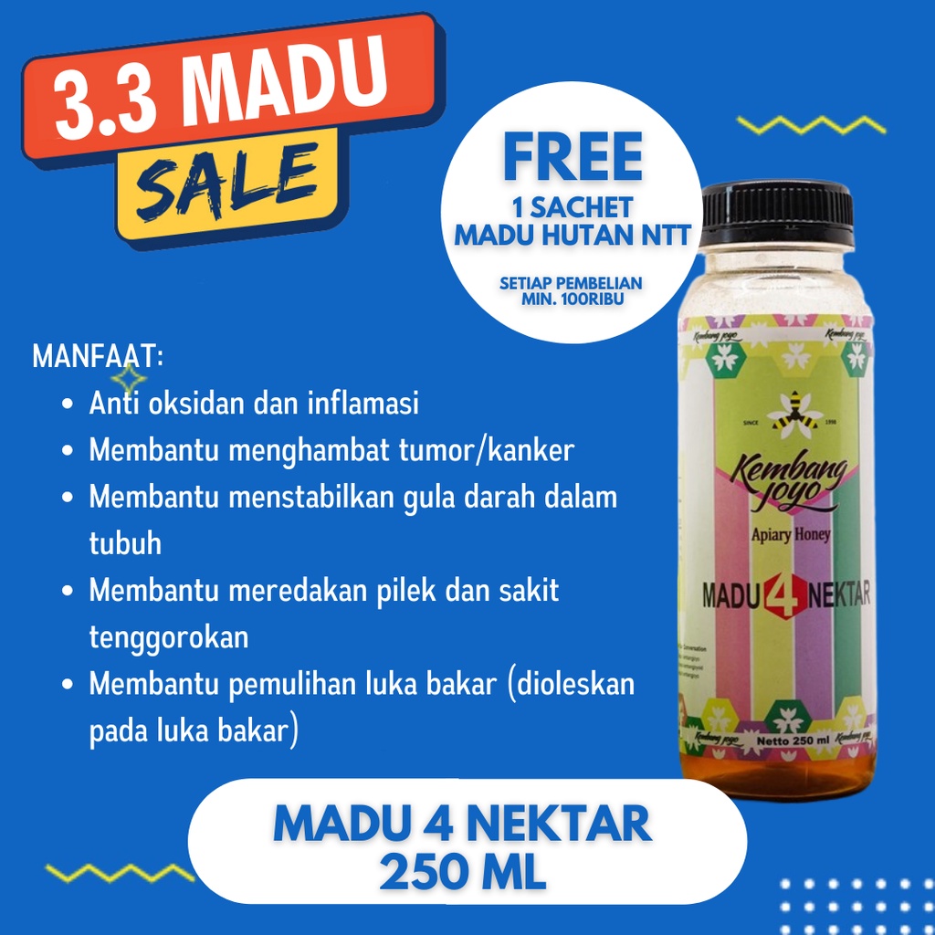 

Madu Kembang Joyo - Madu 4 Nektar