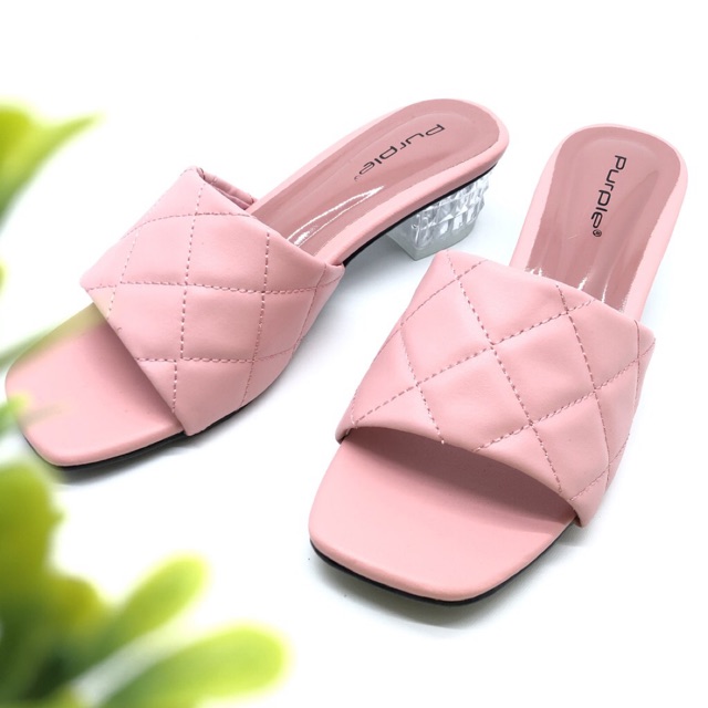 Sandal Heels Kaca Jazlyn Series Purple Shoes