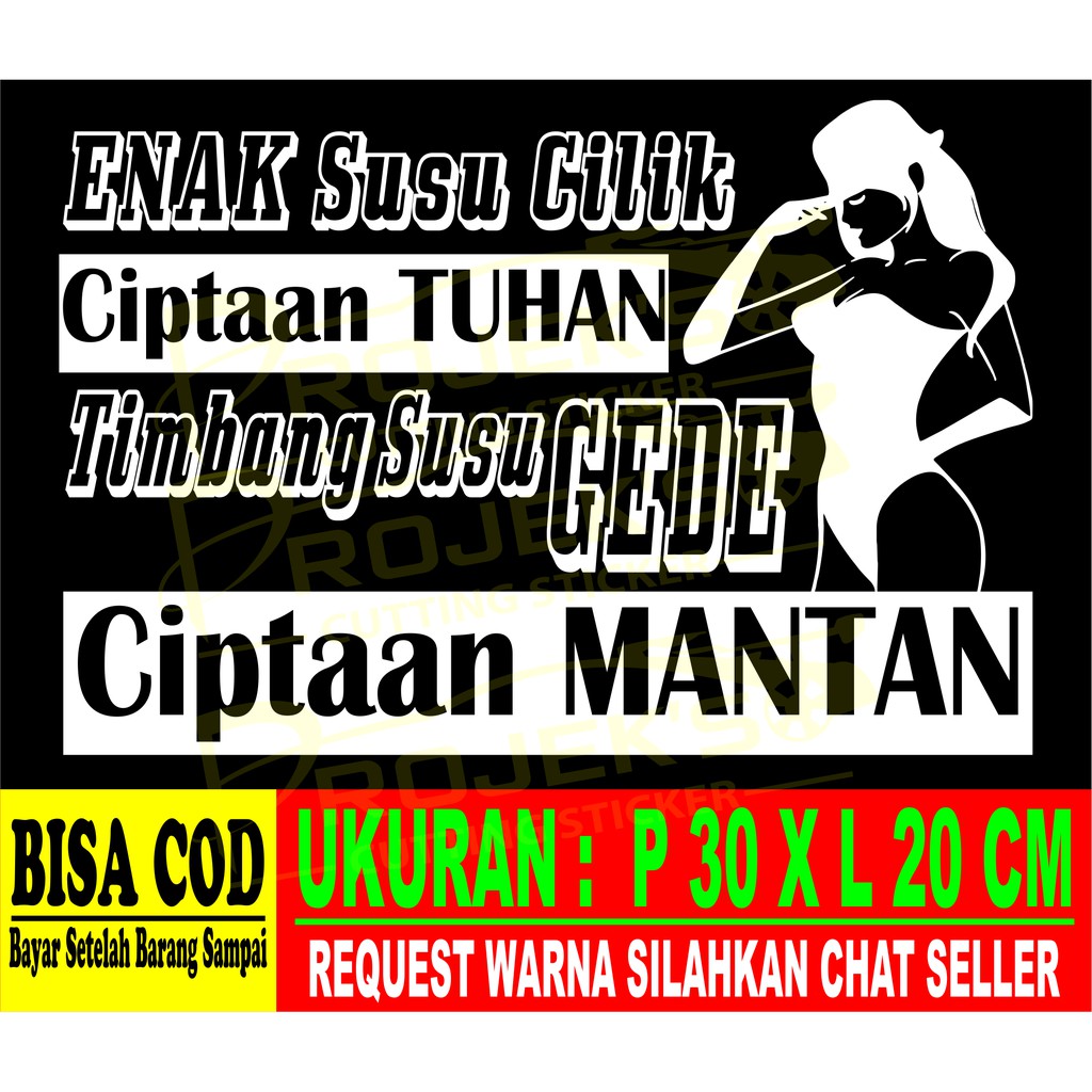 

Stiker Tulisan Stiker Kata Kata Lucu Lebih Baik Susu Cilik