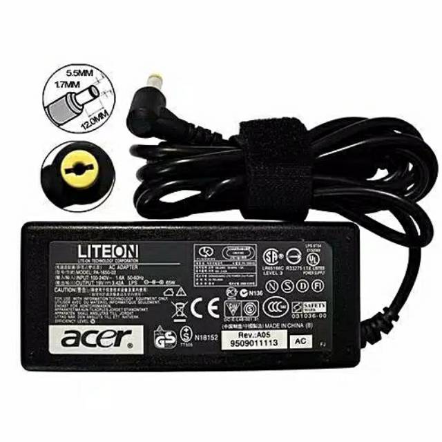 ACER Charger / Adaptor Laptop 19V 3.42A OriginaL