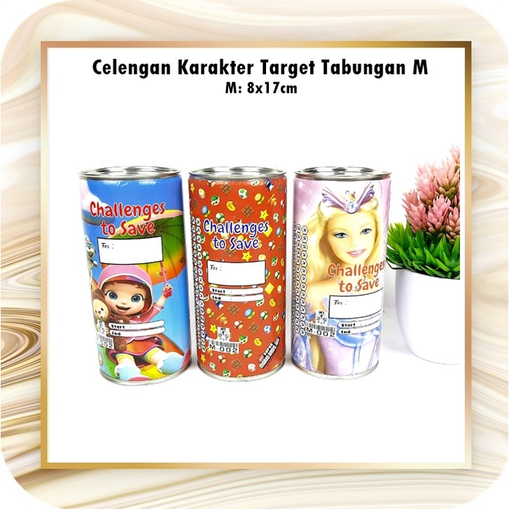 Celengan Target Challenge/Celengan Karakter M