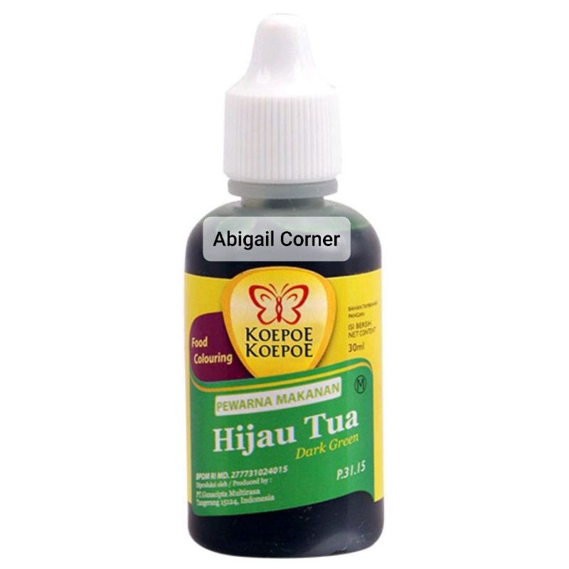 

Abigailcorner - Koepoe Koepoe | Pewarna Hijau Tua (30 ml)