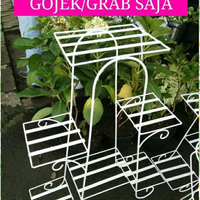 rak pot besi/rak bunga besi/rak unik/rak taman