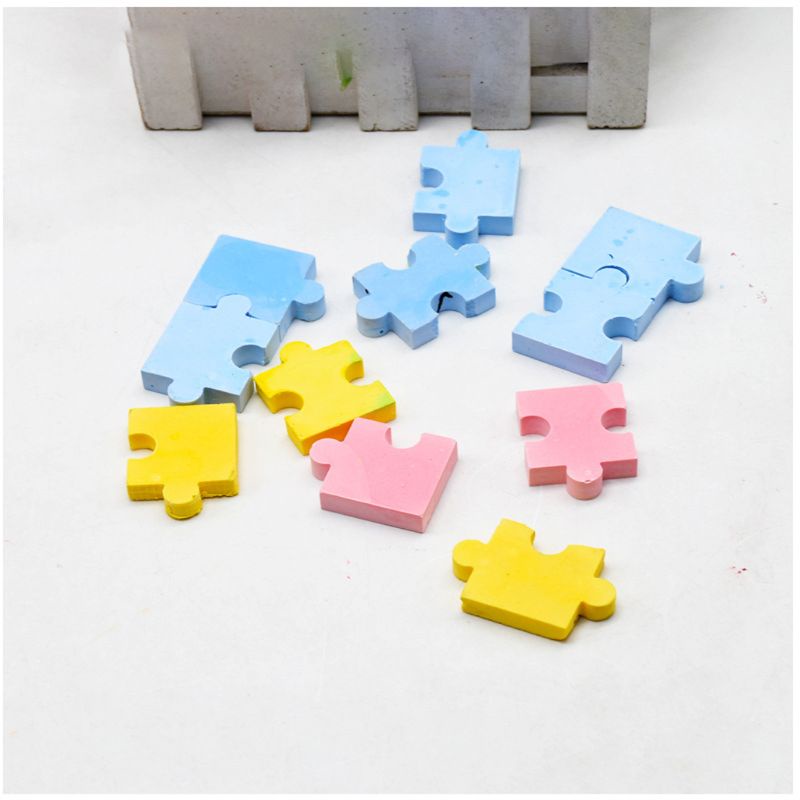 Siy Cetakan Resin Bentuk Puzzle Bahan Silikon Untuk Kerajinan Tangan