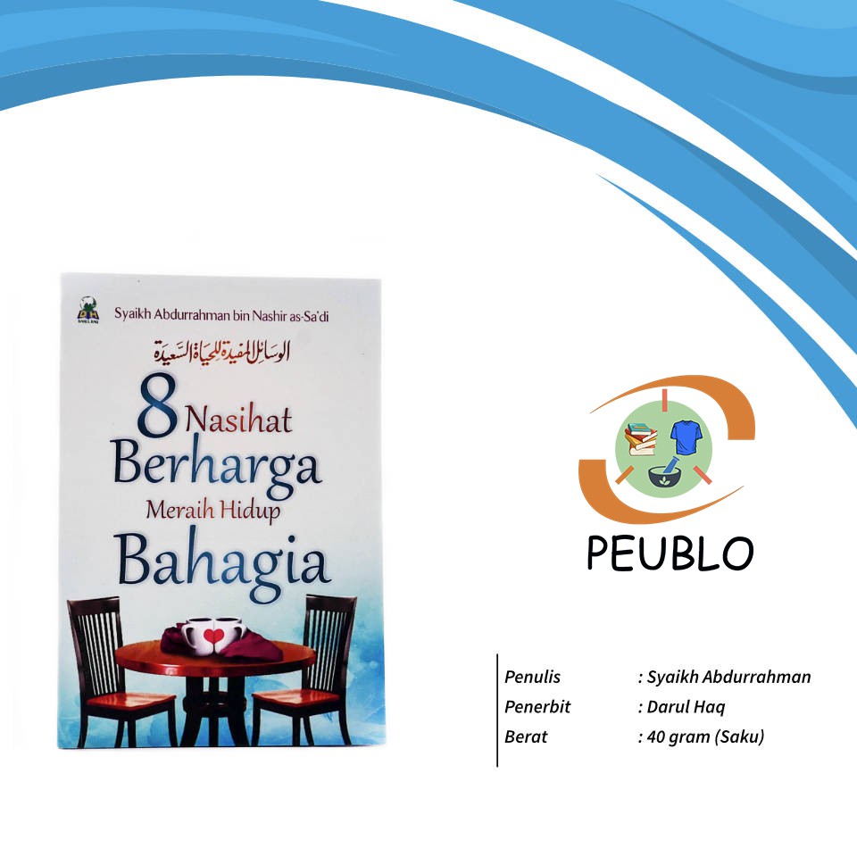 BUKU RUMAH TANGGA - 8 NASIHAT MENGGAPAI HIDUP BAHAGIA