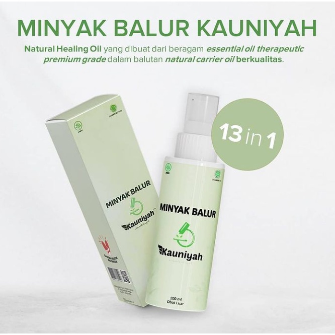 Minyak Balur KAUNIYAH Oil 100 ml Natural HEALING Oil Free Gift
