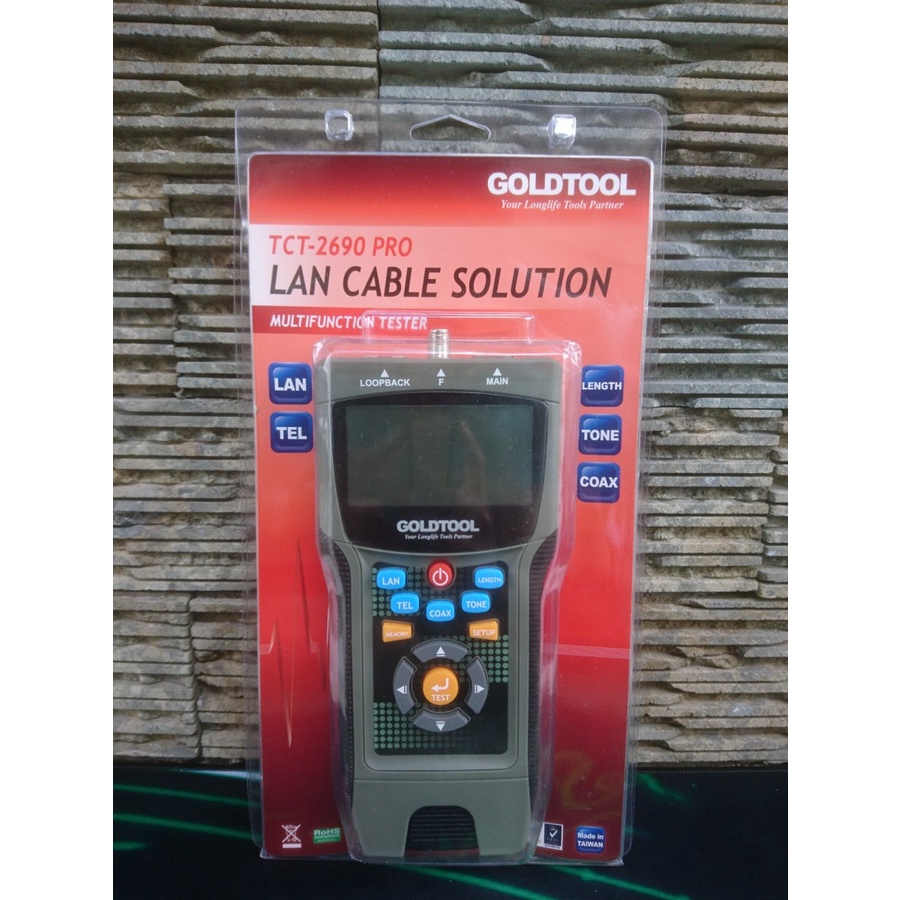 LAN TESTER DIGITAL GOLDTOOL TCT-2690 PRO