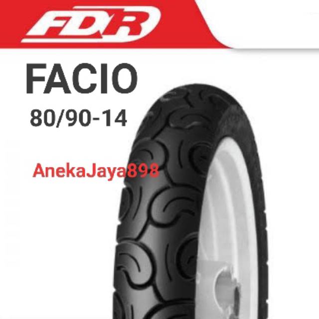 Ban 80/90-14 tubeless matic FDR Facio