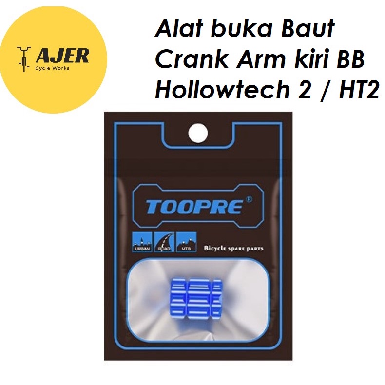 Kunci pembuka Baut Crank Arm kiri Hollowtech 2 HT2 BB Alumunium Alloy sepeda