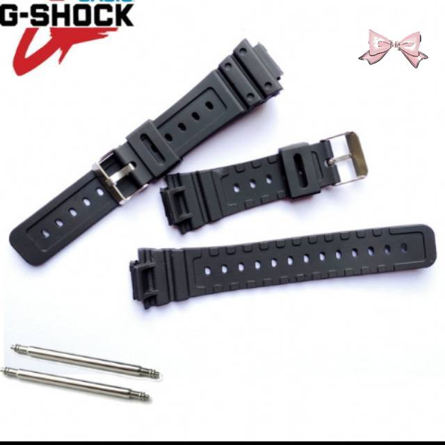 TALI / STRAP RUBBER JAM CASIO DW-5600BB DW-5600-BB-1 DW5600BB FREE PEN