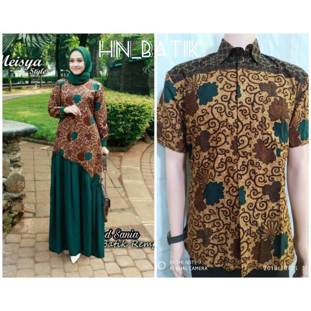 Batik Sarimbit/Batik Couple Pekalongan Model Rempel