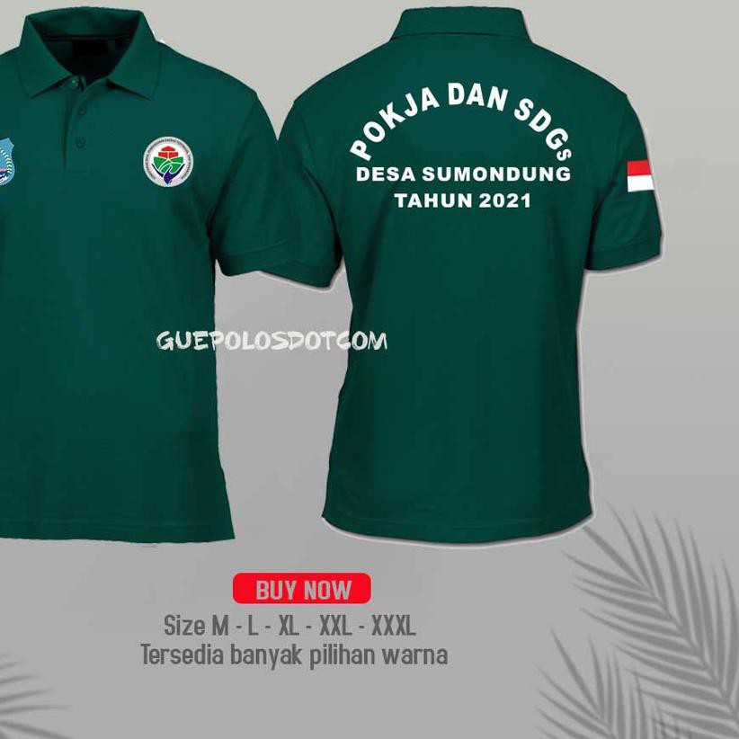 ☃ POLOSHIRT KEMENTERIAN DESA 04 - Kaos Polo SDGs dan POKJA Desa FREE NAMA DESA - Kaos Kerah SDGs mur