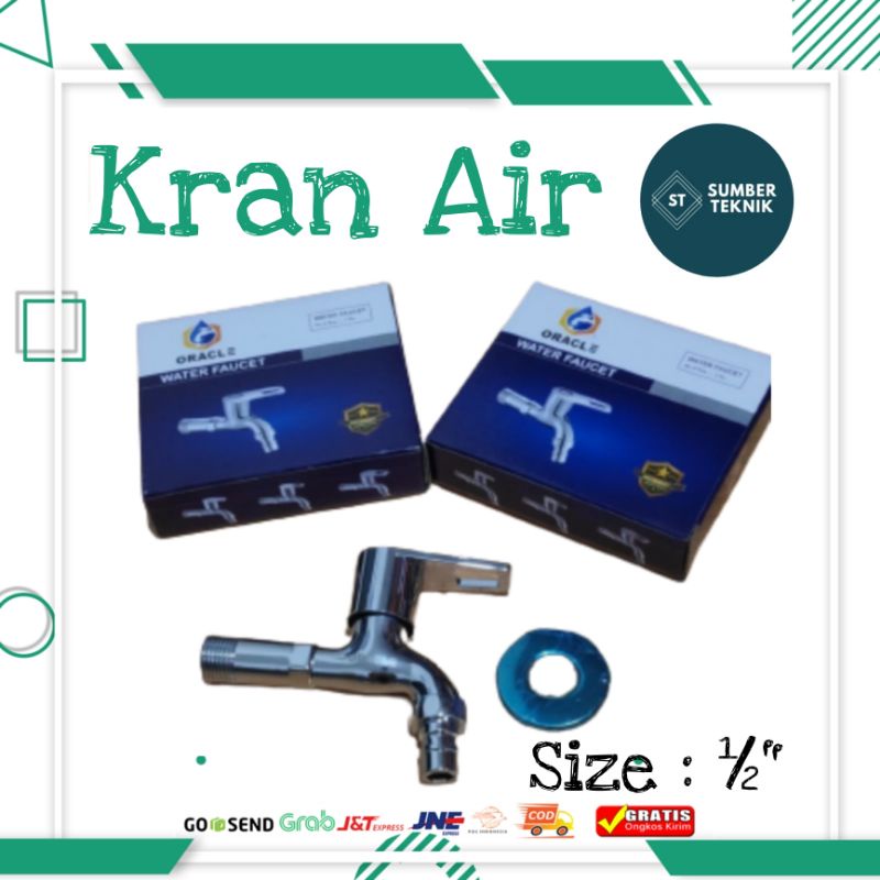 Kran Air Keran Air Tembok / Kran Taman ORACLE 1/2 Inch Chrome