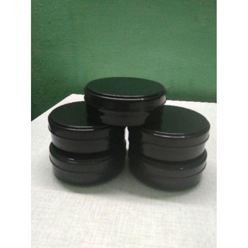 POT WADAH LULUR HITAM 100 GRAM BAHAN PP PLASTIK