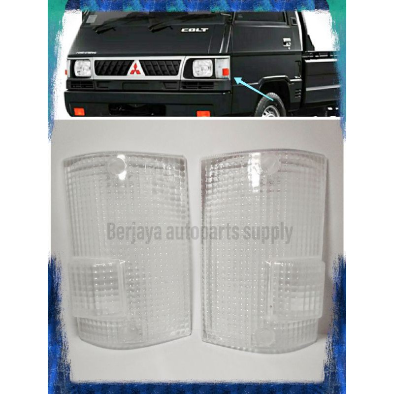Mika Sen sein kristal bening Depan - Colt L300 - Kiri &amp; Kanan (HARGA 1 SET)