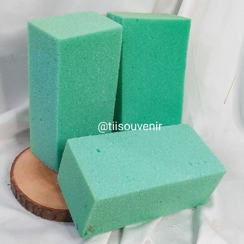 Gabus Floral Premium Gabus Kering Hijau