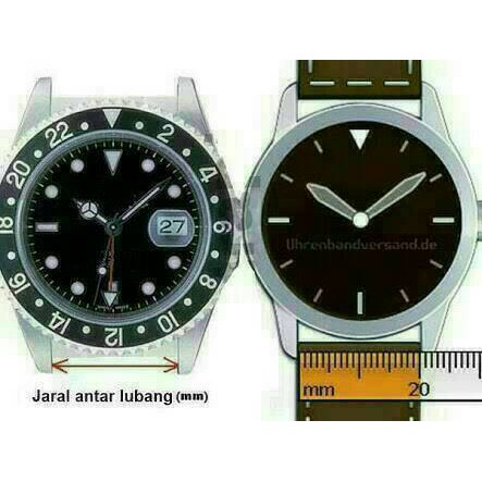 Rubber Strap Tali Karet Jam Tangan Pria Wanita