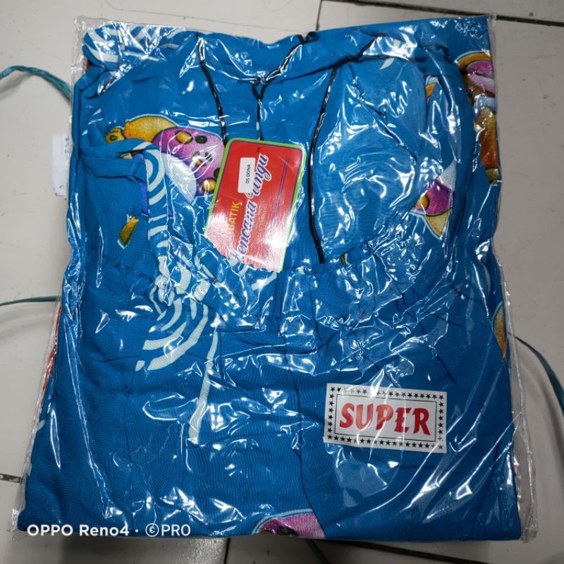 Daster motif boneka kencana ungu daster ibu muda kencanaungu dona-biru muda