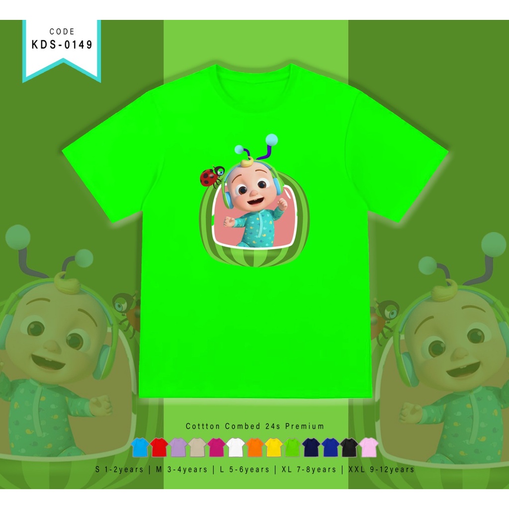 T-SHIRT / KAOS ANAK-ANAK TERMURAH BERGAMBAR COCO MELON SEMKA BABY - TERIMA CUSTOM KAOS KELUARGA