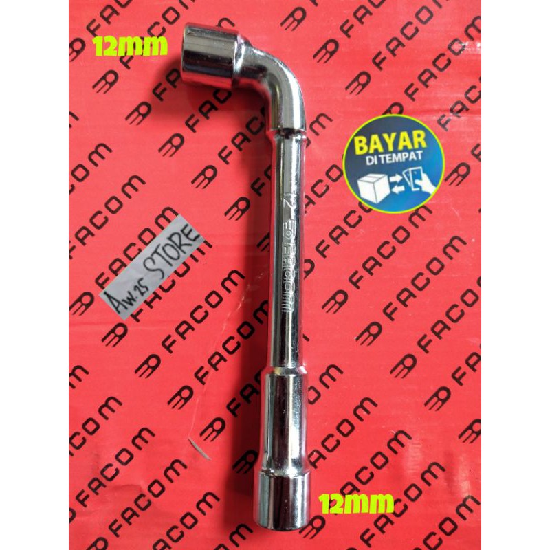 Kunci Sock L 12mm Facom/Sok L 12mm Facom