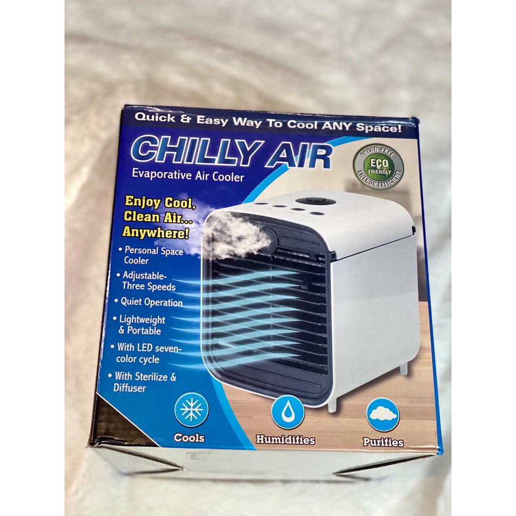 CHILLY AIR COOLER FAN Mini AC Portable USB High Quality Import