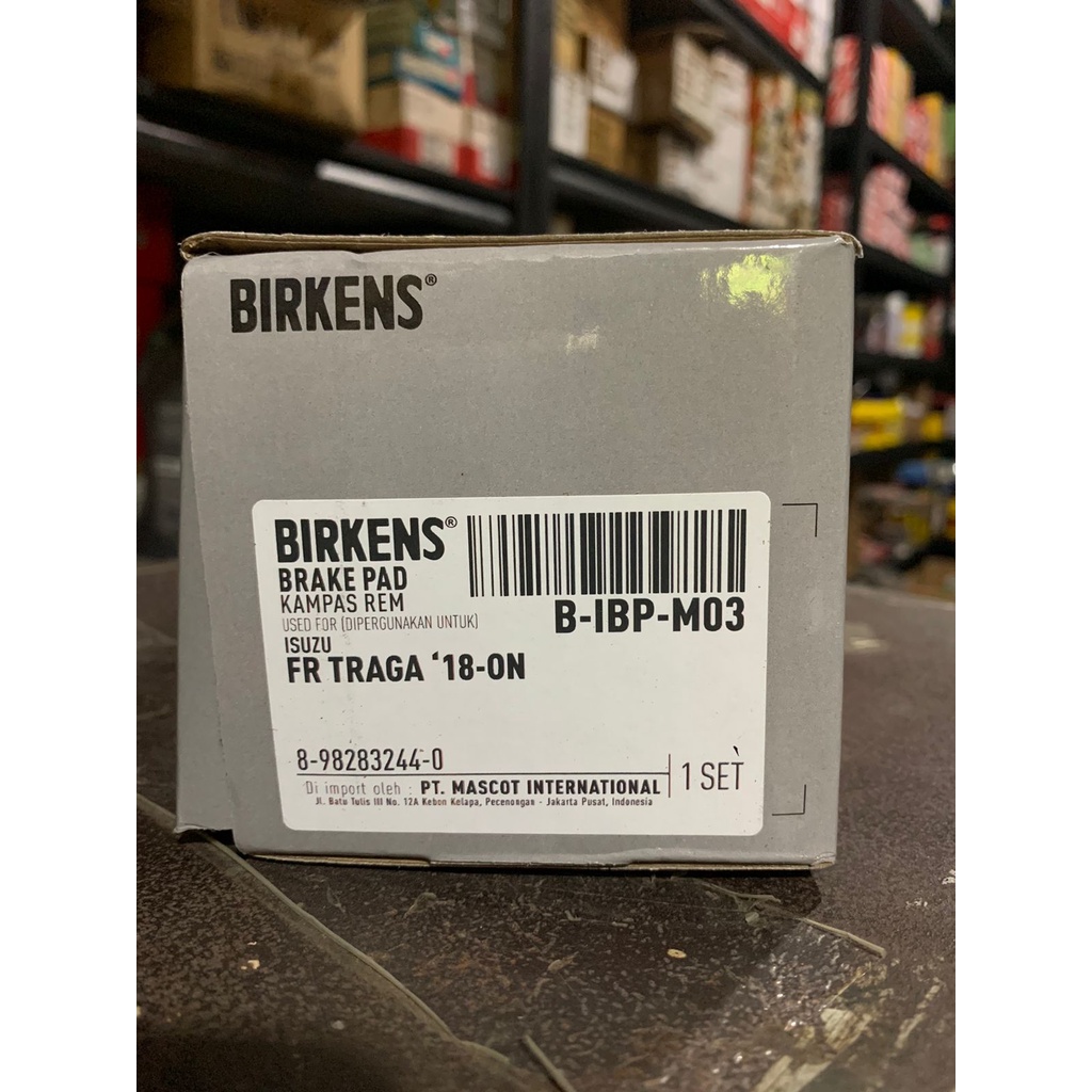 BRAKE PAD KAMPAS REM DEPAN ISUZU TRAGA 18-ON B-IBP-M03 BIRKENS