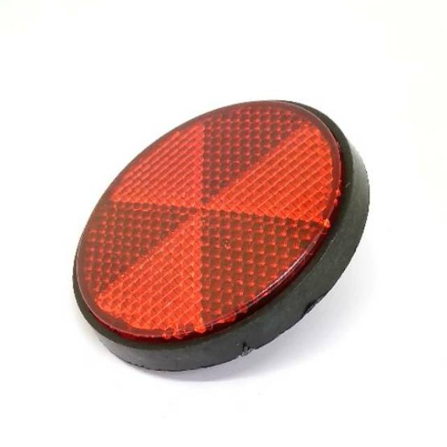 Reflektor Mata Kucing Bulat Merah - Sepeda Motor dan Mobil