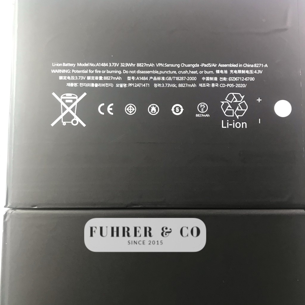 Batre Baterai IPd Air A1484 8827 MAh