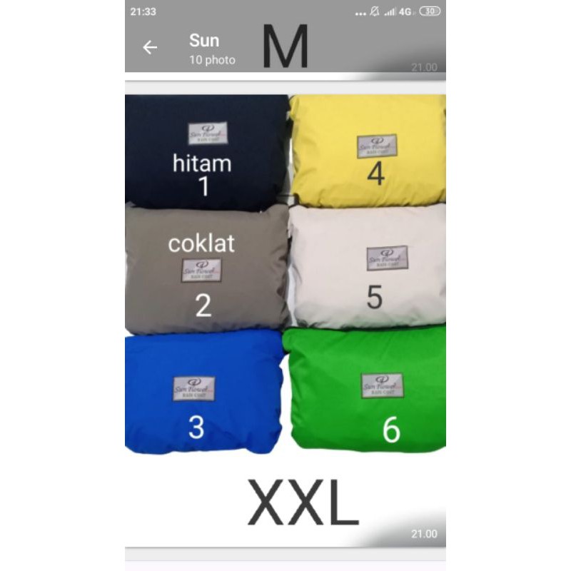 Jas hujan sunflower original 100%