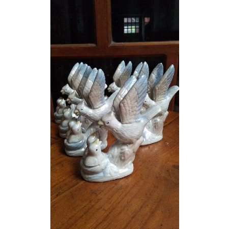keramik hias meja/keramik burung/keramik lucu/guci antik/pajangan lucu