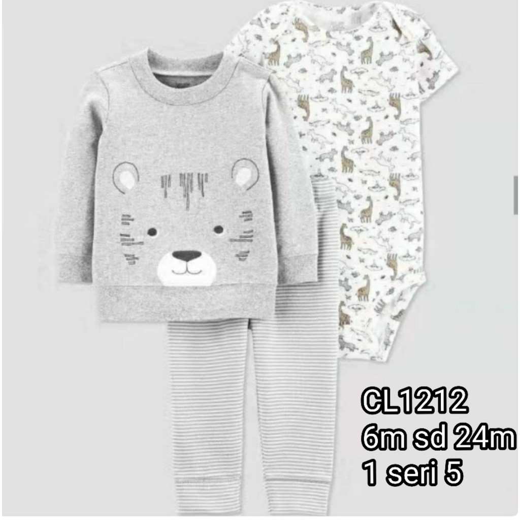 Catell Love Setelan sweter 3in1 Baby Boy&amp;Girl