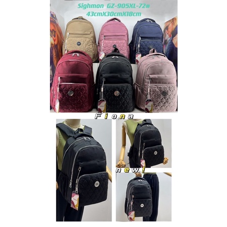 Tas Ransel Jumbo Tas Ransel Sighmon 905XL-72 Bahan Kanvas Size 43x18x30 cm. Tas Wanita Tas Ransel Wanita Import BEST SELLER TERBARU BISA BAYAR DITEMPAT.!!!!