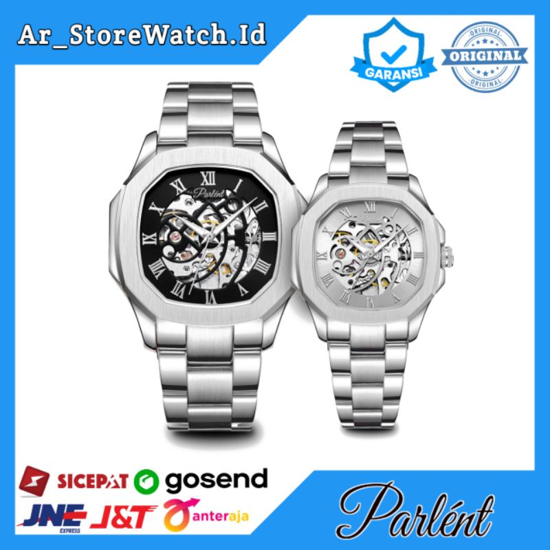 Jam Tangan Couple Parlent Gallant Steel & Gallant Femme Steel Original Parlent