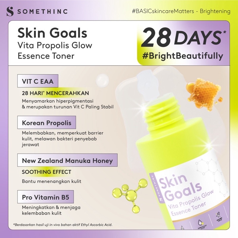 ❤ MEMEY ❤ SOMETHINC Skin Goals Moisture Silk Creme | Vita Propolis Glow Essence Toner
