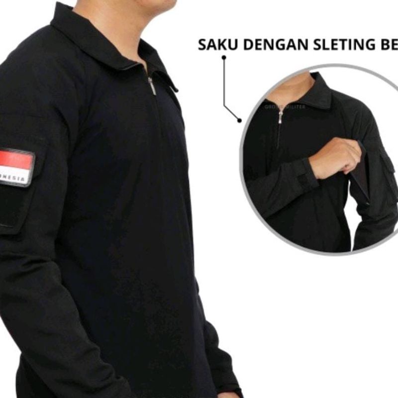 KAOS TACTICAL BDU TANGAN PANJANG KAOS PRIA LAPANGAN