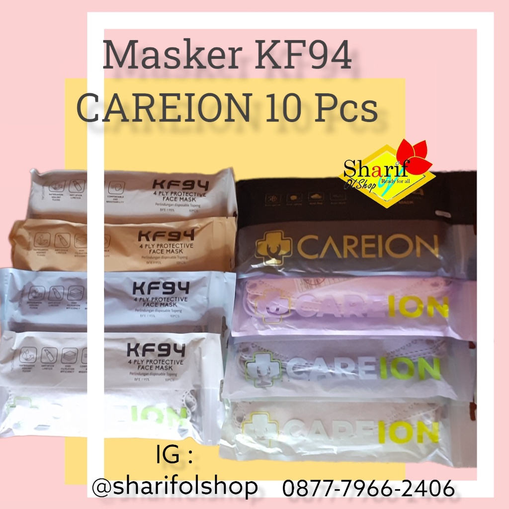 Masker KF94 CAREION 4Play PREMIUM isi 10pcs