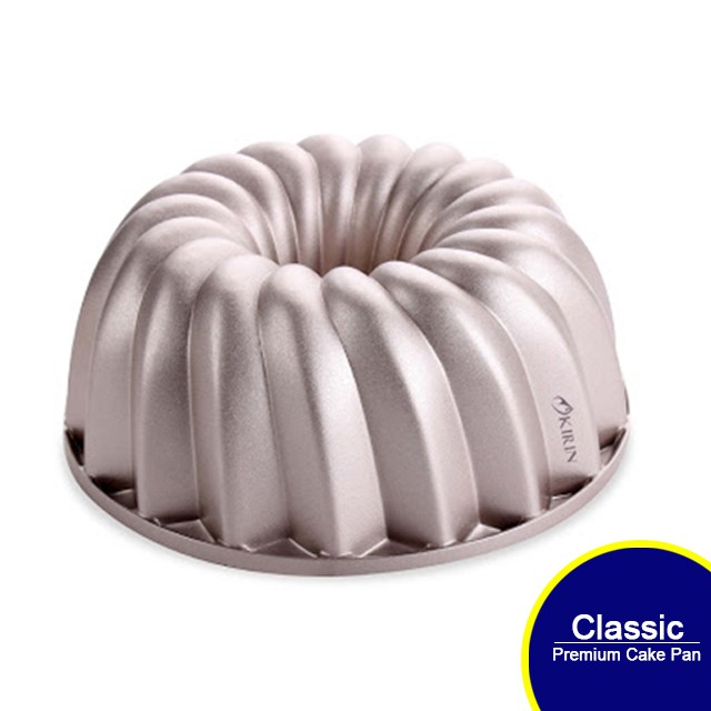 Kirin Premium Cake Pan Die Cast | Cetakan Kue Premium | CHAMPAGNE GOLD 24 Cm - CLASSIC