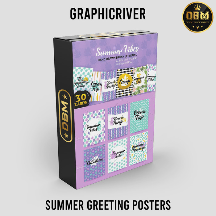 Summer Greeting Posters - Photoshop